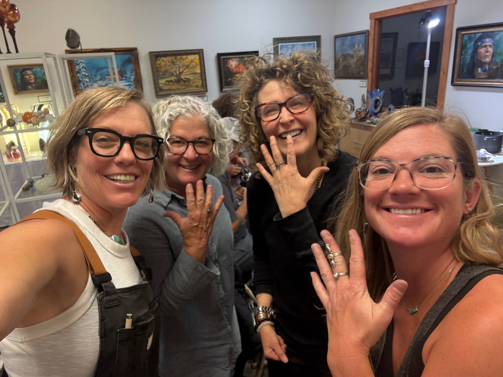 April 18th Silversmithing Workshop in Durango CO | Three Rings Class | Beginner Jewelry Class